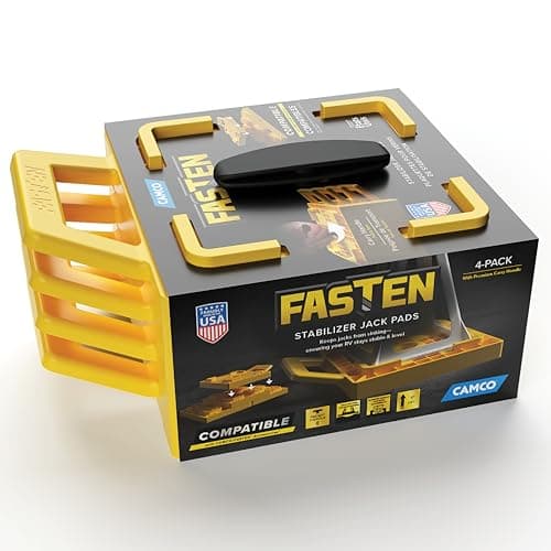 Camco FasTen RV Stabilizer Jack Pads (4-pack)